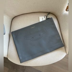 Balenciaga Gray Pouch NWT
